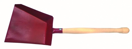 Совок хоз-й металл., дер. ручка, 25см