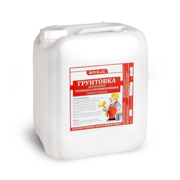 Грунтовка акриловая универсальная Базис, 10 л