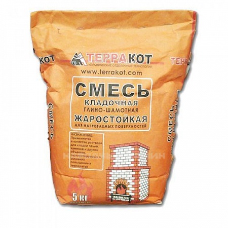 Смесь кладочная глино-шамотная Терракот 5 кг