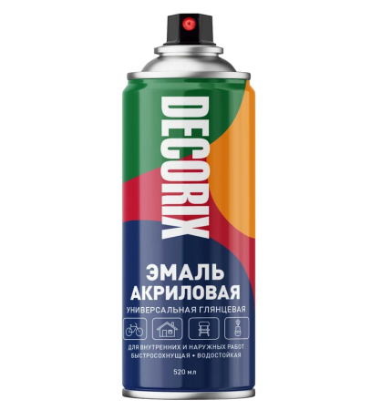 Эмаль аэрозольная акриловая универсал. Decorix 520 мл 0101-20, св.-голубая глянцевая /12/