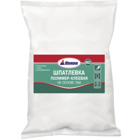 Шпатлевка 002 Диола полимер-клеевая 4 кг (пакет)