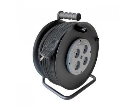 Удлинитель силовой удлинитель на метал. катуш. КГ 2х2.5 4роз. 30м 16А IP20 ex0110-0025 1-2.SALE