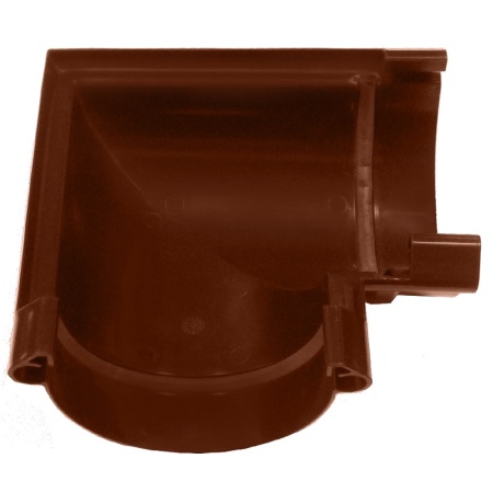 Угол желоба универсальный уплотнитель 90* RAL 8017 шоколад 