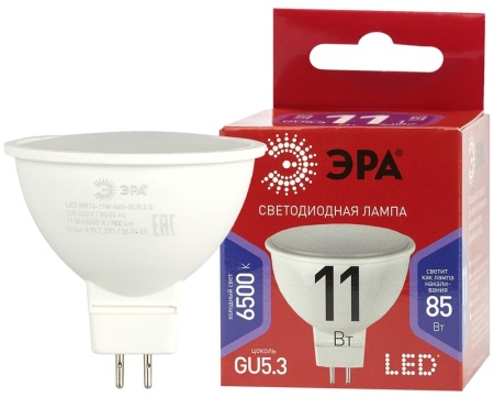 Лампа светодиодная LED-MR16 GU5.3  11Вт (990lm) 220В 6500К, IN HOME 4745
