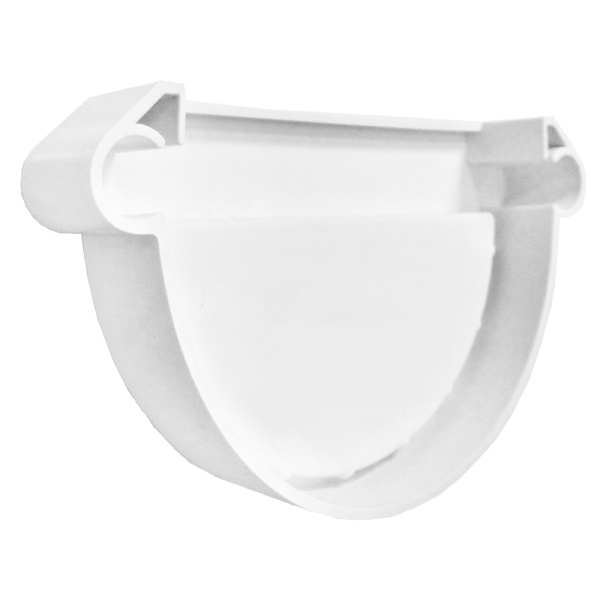 Заглушка желоба универсальная клей RAL 9003 белый 