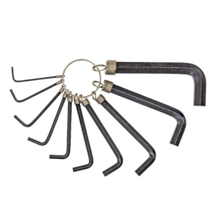 Набор ключей имбусовых 6 граней, 10 предметов