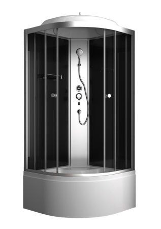 Душевая кабина ODA 8401 80*80 темное стекло/высокий поддон