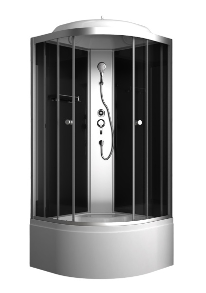 Душевая кабина ODA 8401 80*80 темное стекло/высокий поддон