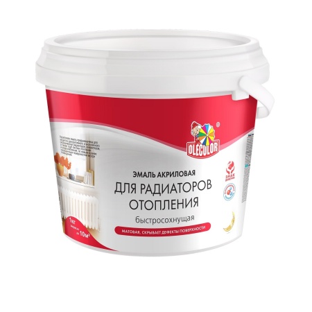Эмаль акриловая Olecolor для радиаторов 0,5 кг /12/ г. Воронеж