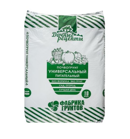 Почвогрунт  Универсальный питательный  10л, Дачные рецепты
