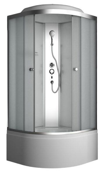 Душевая кабина ODA-8401 90*90*215 матовое стекло/высокий поддон