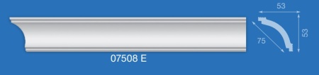 Плинтус экструз. 07508 Е 2м (66) (53*53)