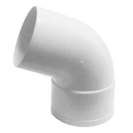 Отвод трубы 67* RAL 9003 белый 80мм 