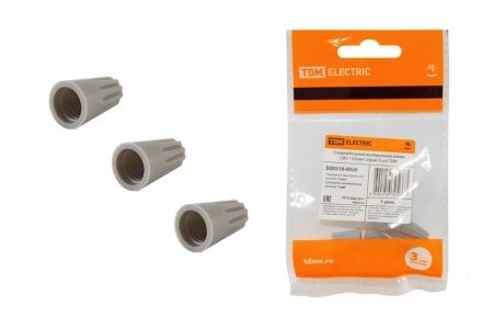 Соединительный изол. зажим СИЗ-1 3,0 мм2 Серый