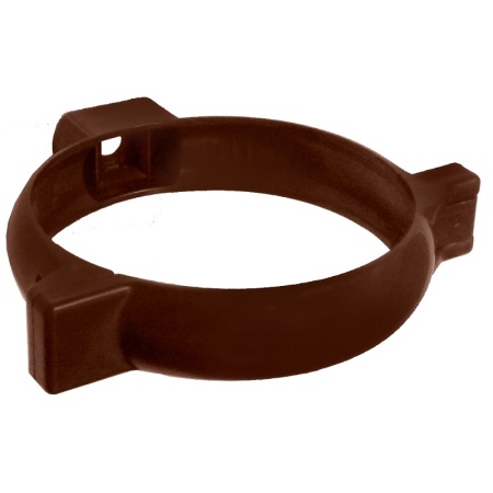 Хомут пластик RAL 8017 шоколад 80 мм без шурупа 