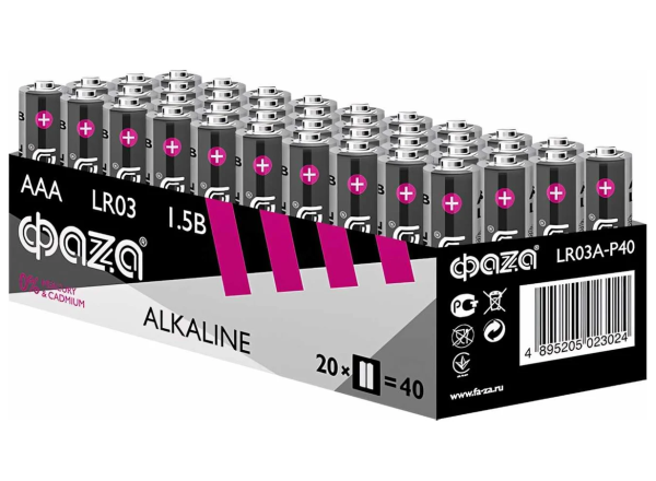 яБатарейка алкал/эл пит. LR 03 ФАZA Super Alkaline BL-4/1303