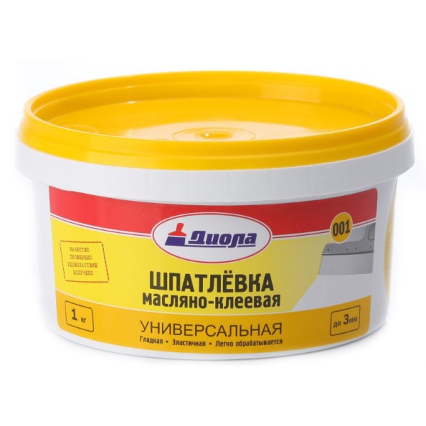 Шпатлевка 001Диола масляно-клеев. 1 кг(ведро)
