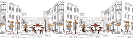 Фартук для кухни 3000*600 Уличное кафе