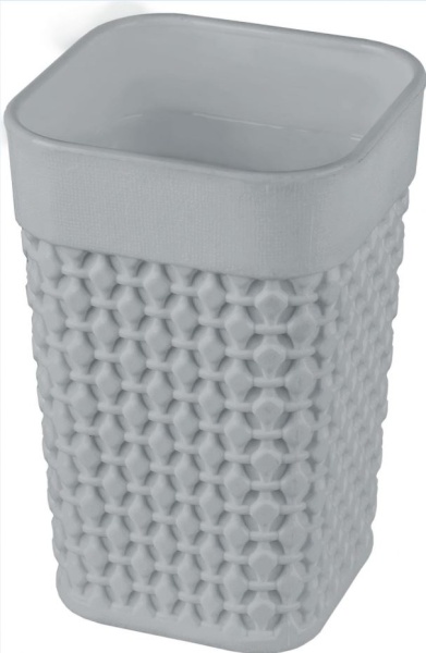 Стакан д/ванной Oslo, серый шторм, Plast team