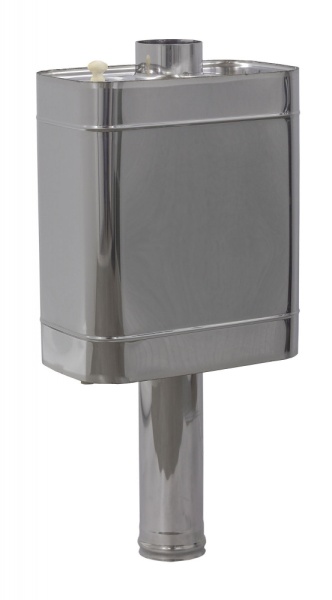 Бак Сталь-Мастер самоварного типа 50 л нержавеющий (AISI 430/1,0мм) ф115 мм L=0,8м овальный