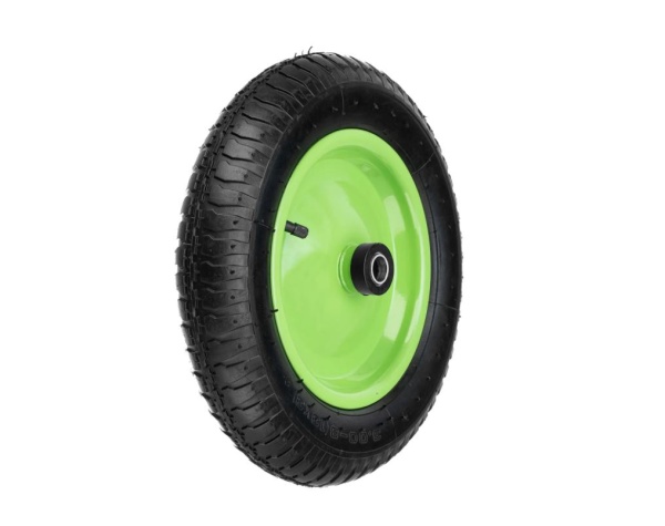 Колесо пневматическое 3.00-8, подшипник 20 мм, длина оси 90 мм, Сибртех (д/тачки 689643)