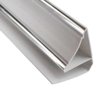 Плинтус потолочный ПВХ 3,0  хром