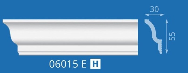 Плинтус экструз. 06015 Е 2м (100) (30*55) Н