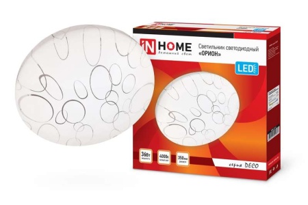 Светильник светод. DECO 36Вт 230В 4000К 2340Лм 350мм ОРИОН