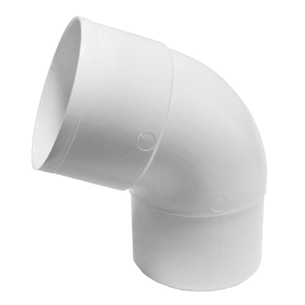 Отвод соединения трубы 67* RAL 9003 белый 