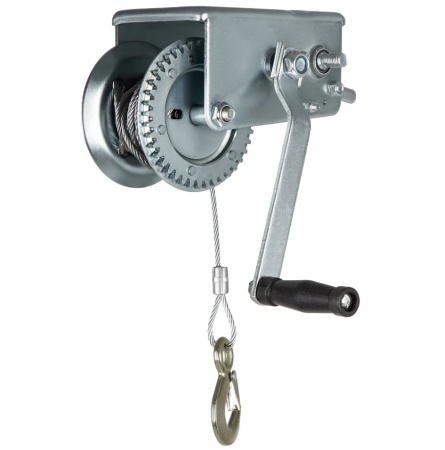 Лебедка MATRIX шестеренчатая, тросовая, тяга 0,8т