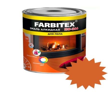 Эмаль Farbitex ПФ-266 5 кг (4), золотистая