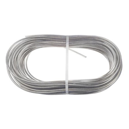 Трос металлополимерный, прозрачный ПР-4.0, 20 м.