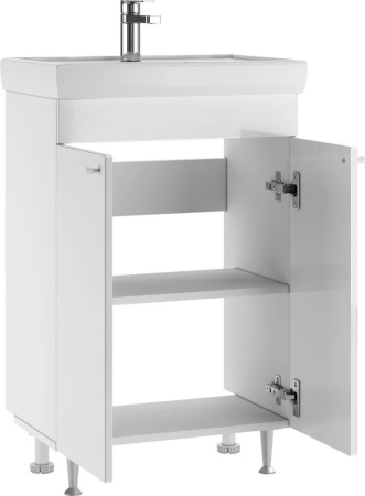 Тумба Айсберг 60 Белая (2 двери) под умывальник Томь 60